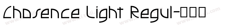 Chosence Light Regul字体转换